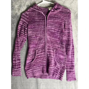 Exofficio Womens Small Zip Up Cozy Fleece Hooded Jacket Sweater Travel Layering